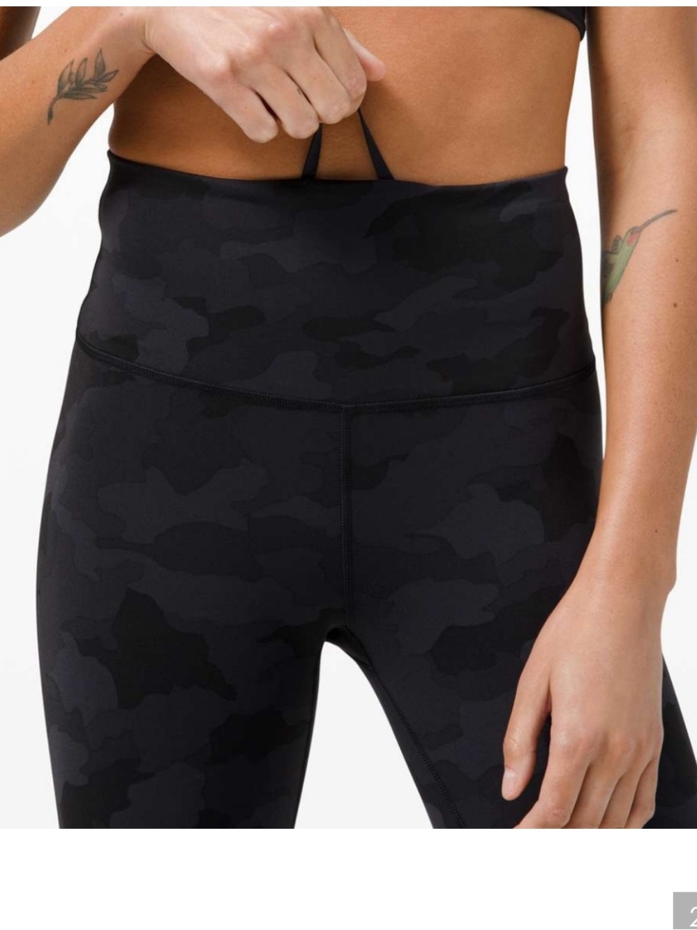 Lululemon Wunder Under Train, High-Rise full length, Camo Leggings - Black, 8 - Picture 3 of 6